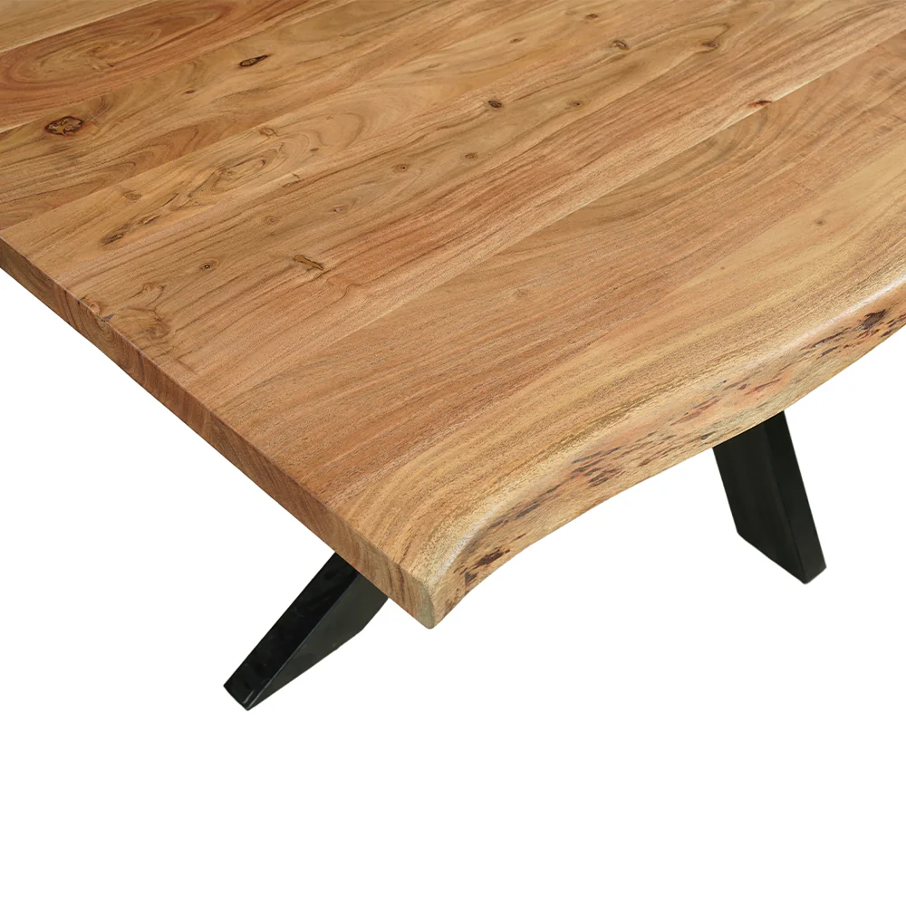 Acaciahouten Eettafel Rechthoek Edge 180x100 cm - Image 4
