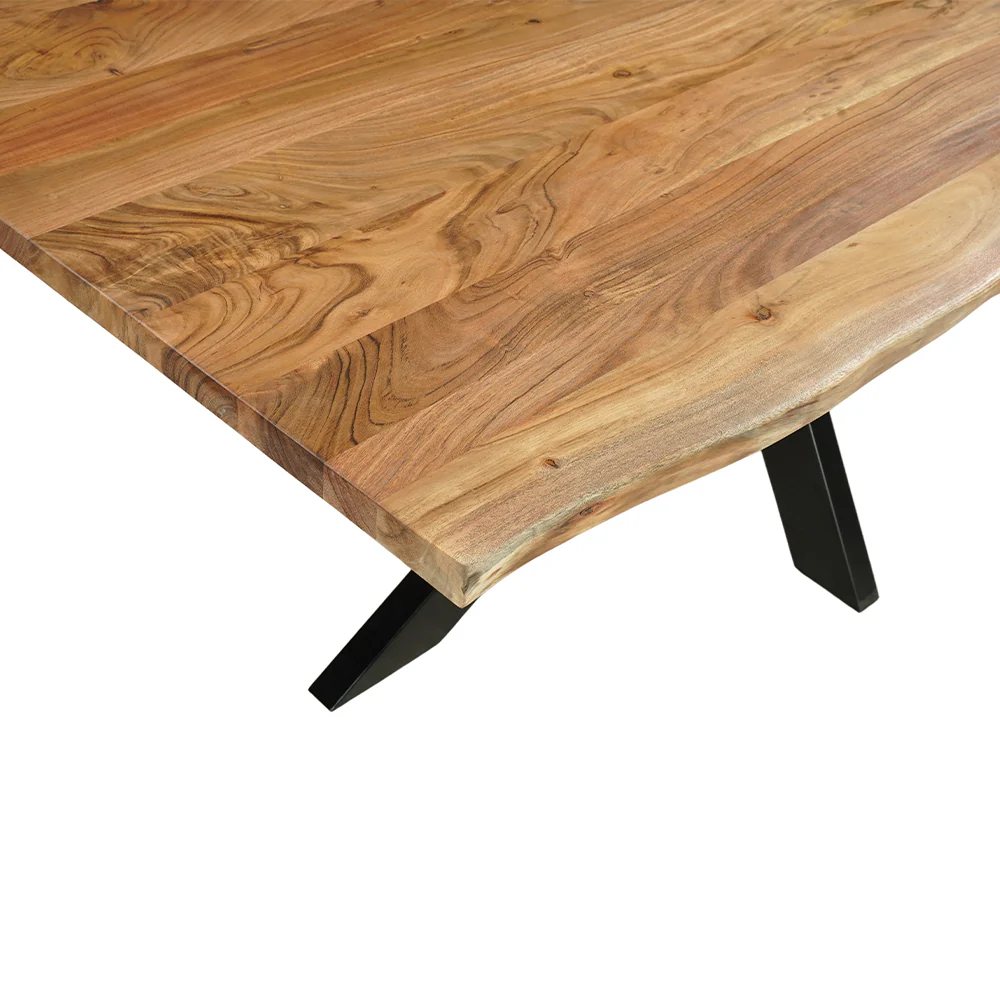 Acaciahouten Eettafel Rechthoek Edge 200x100 cm - Image 4
