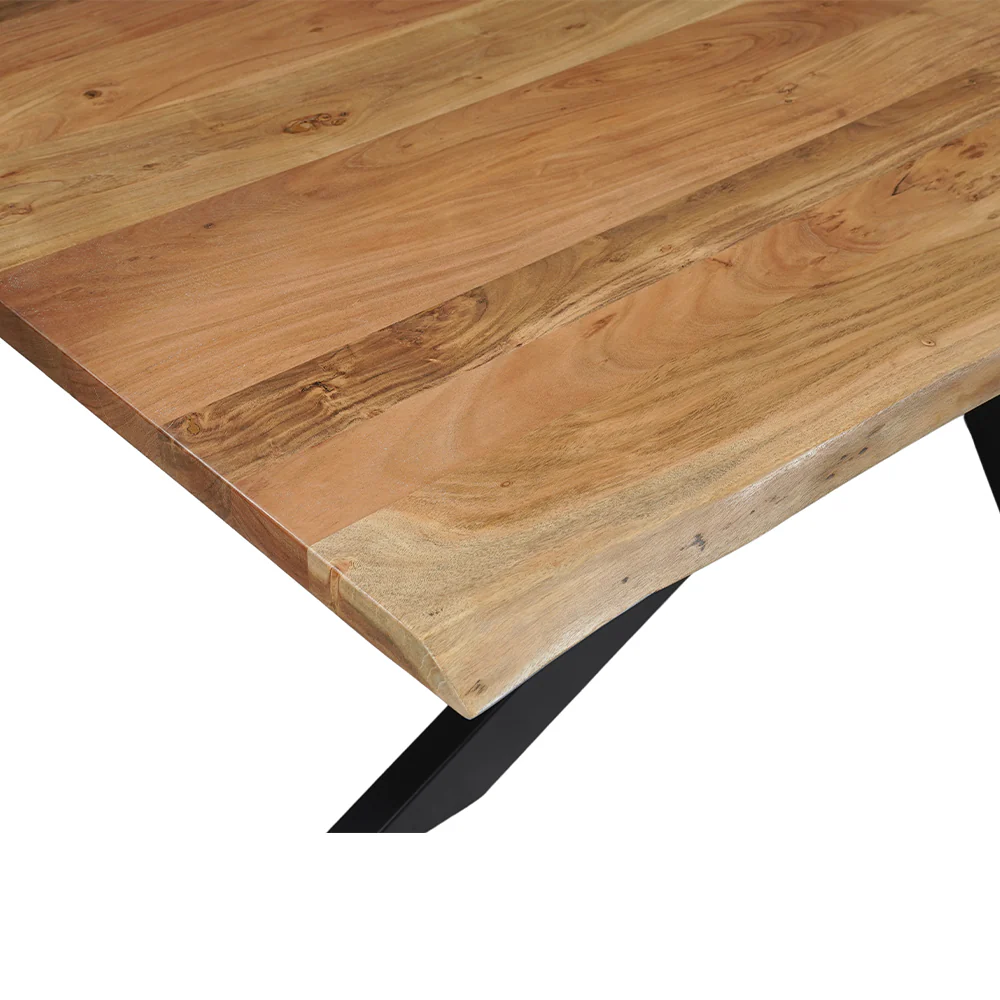 Acaciahouten Eettafel Rechthoek Edge 220x100 cm - Image 4