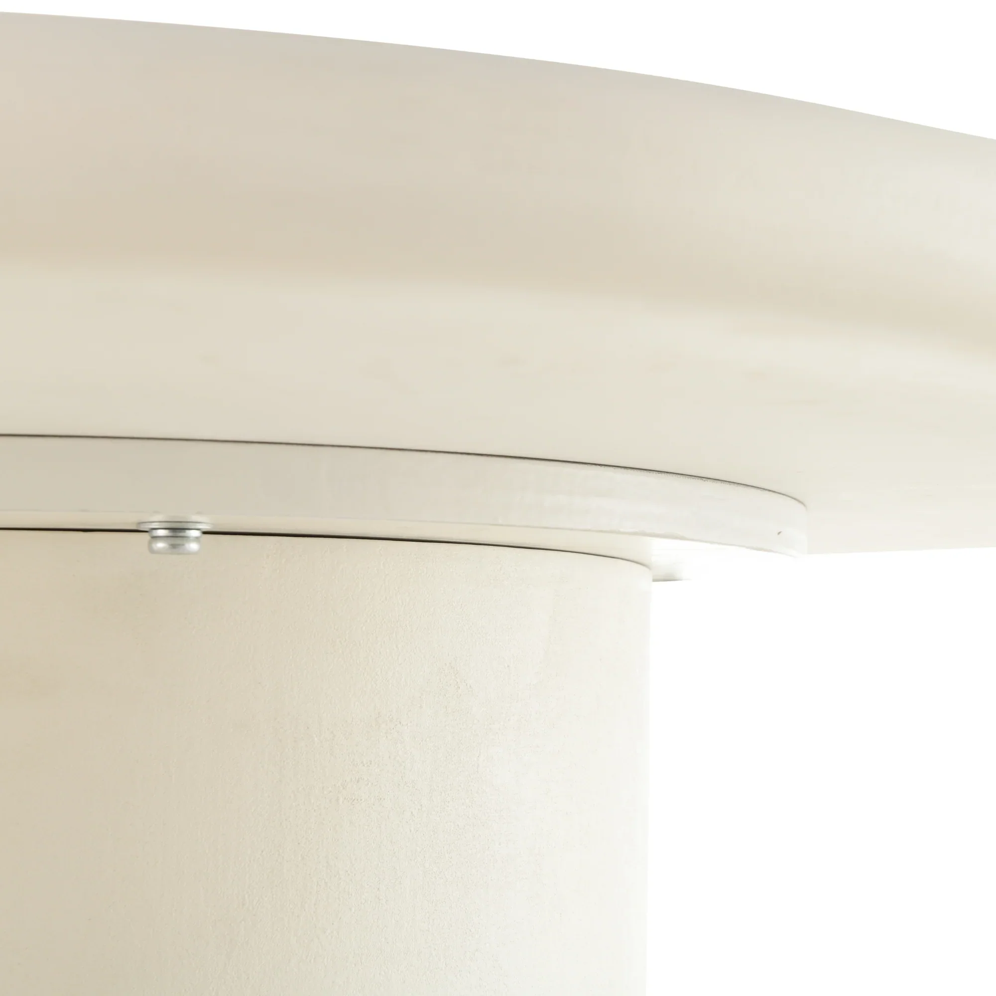 Eettafel Organisch Maya Microcement Cilinderpoot 210 cm Wit - Image 7