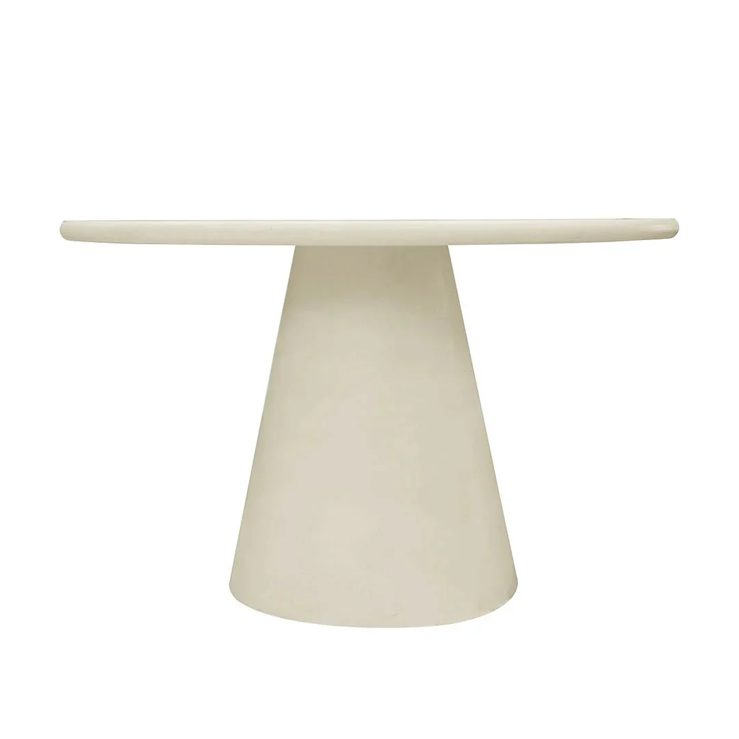 Eettafel Rond Maya Microcement 120 cm Beige - Image 2
