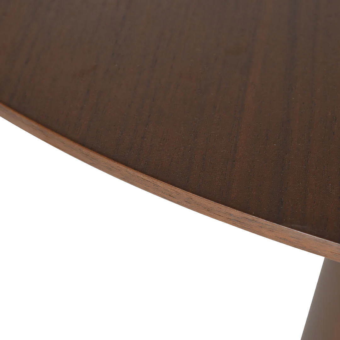 Eettafel Rond Olivia 120 cm Donker Walnoot - Image 9