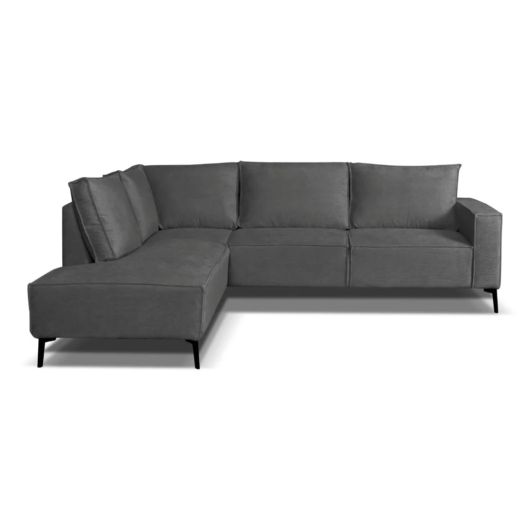 Hoekbank Kael 4-zits Links Donkergrijs - Image 2