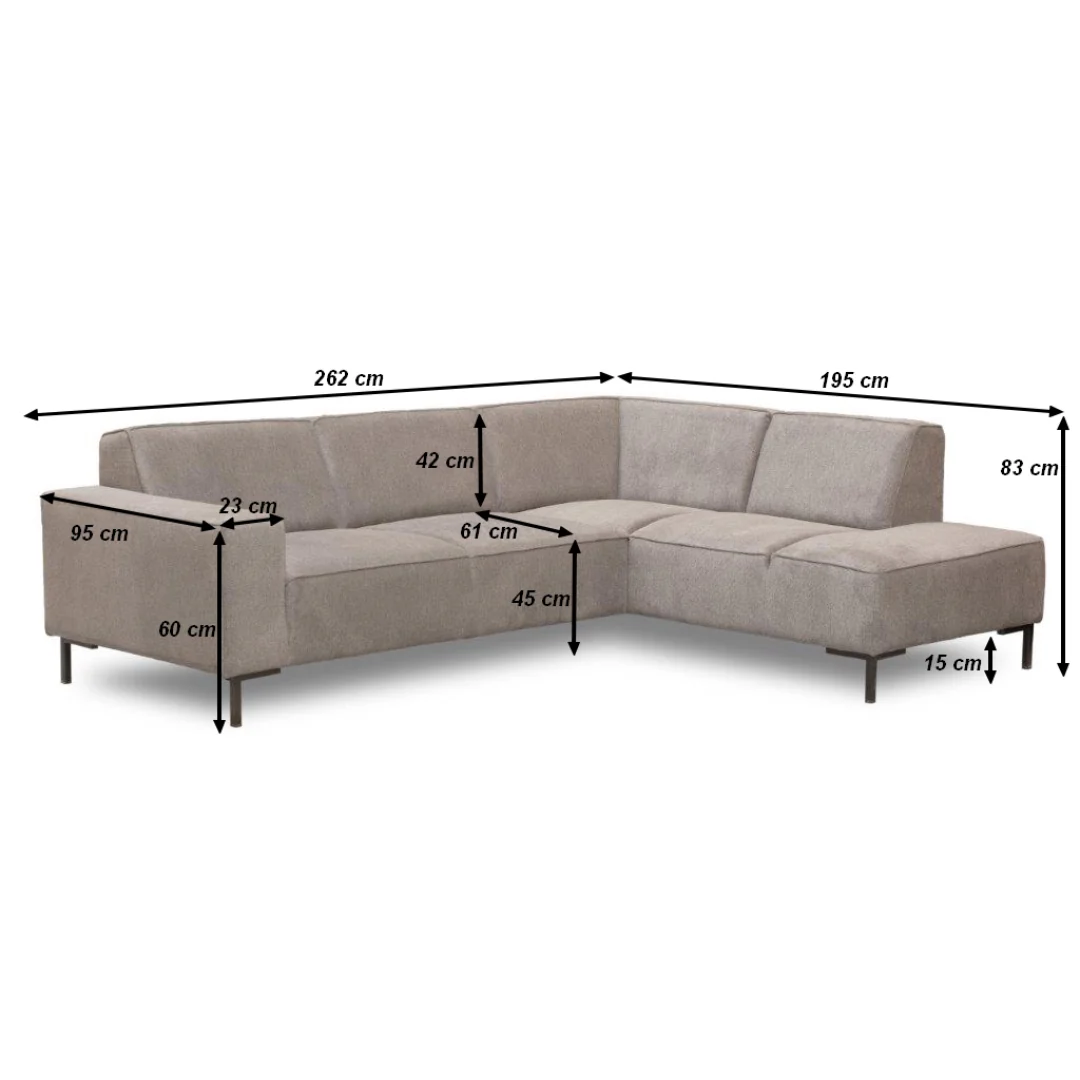 Hoekbank Soren 4-zits Links Beige - Image 4