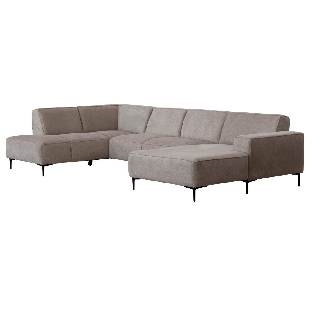 Hoekbank Soren 4-zits Links U-opstelling Grijs - Image 5