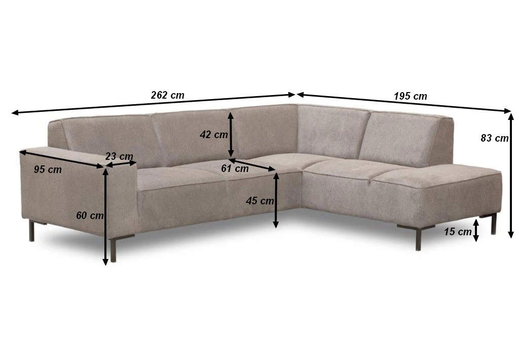 Hoekbank Soren 4-zits Rechts Beige - Image 4