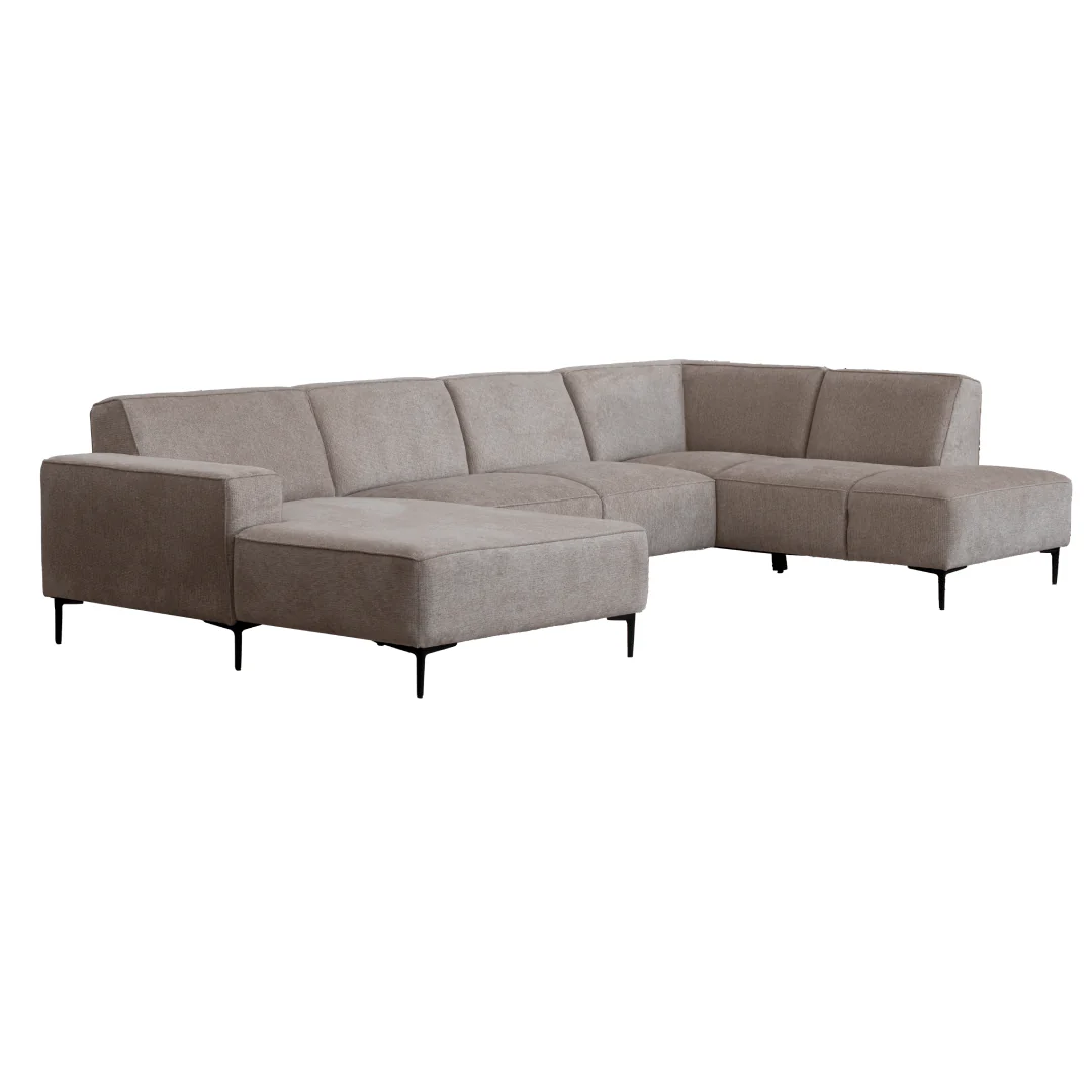 Hoekbank Soren 4-zits Rechts U-opstelling Grijs - Image 3