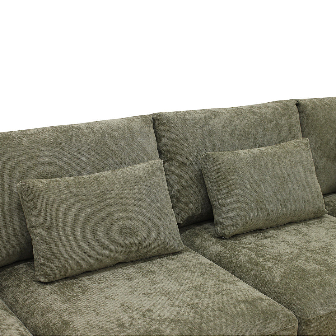 Hoekbank Willow 5-zits U-opstelling Rechts Groen - Image 4