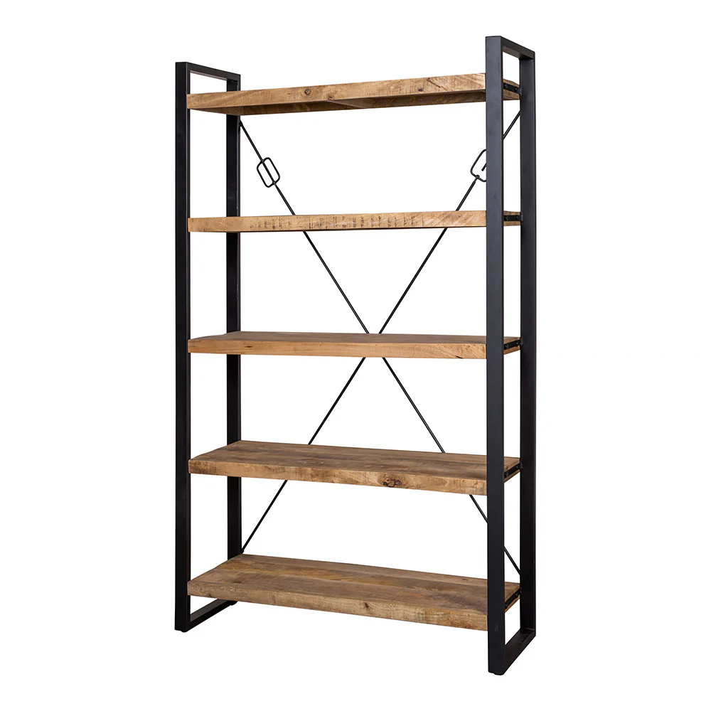 Mangohouten Boekenkast Britt 120 cm - Image 3