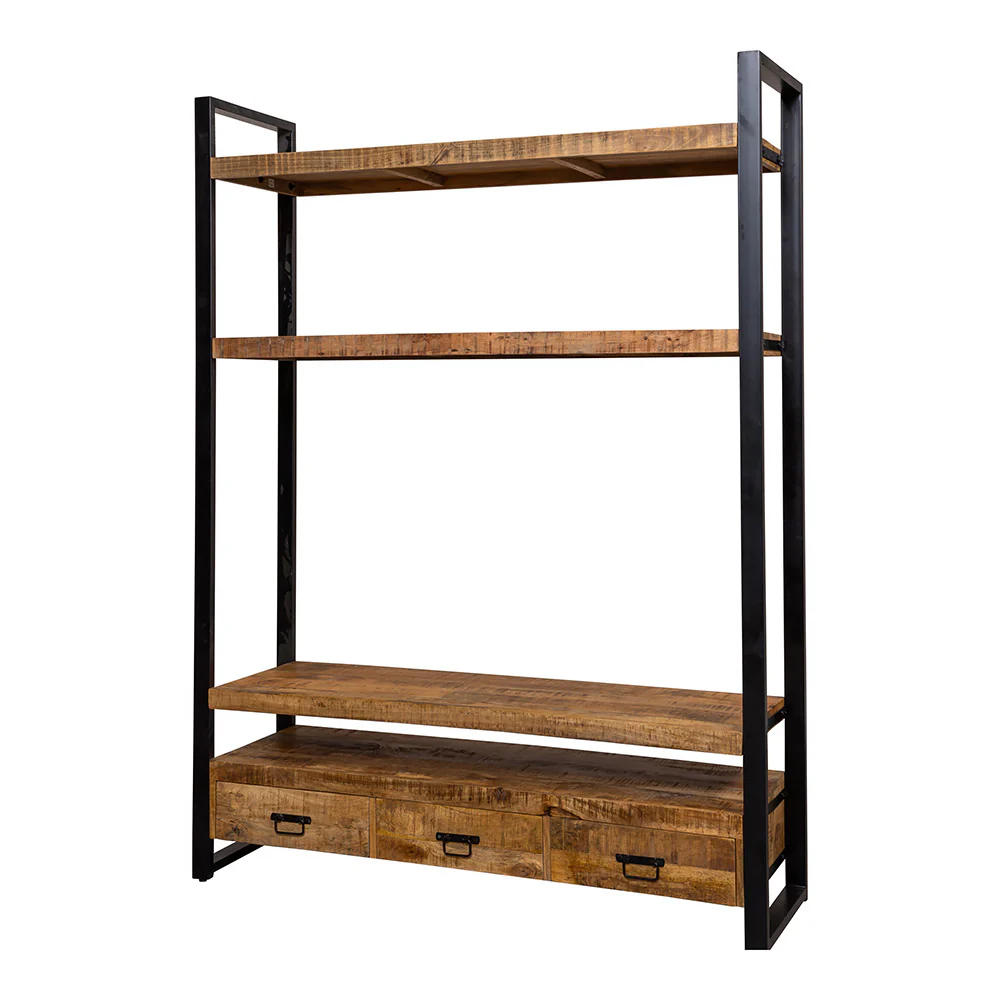 Mangohouten Boekenkast Britt 150 cm - Image 3