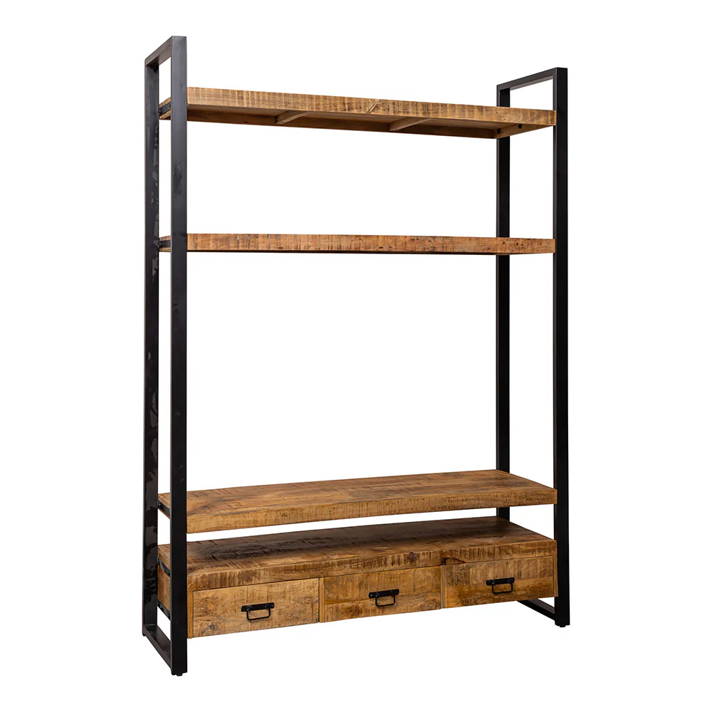 Mangohouten Boekenkast Britt 150 cm - Image 4