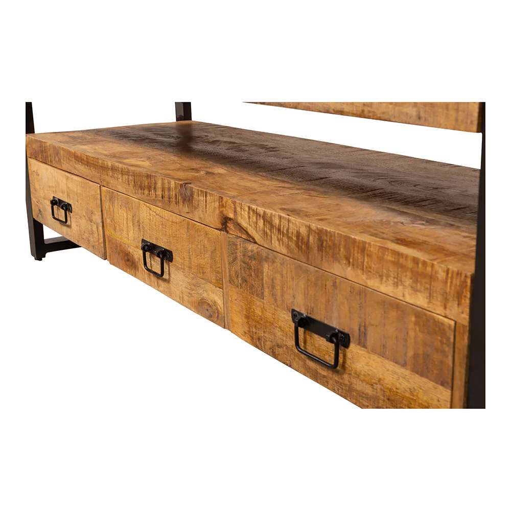 Mangohouten Boekenkast Britt 150 cm - Image 5