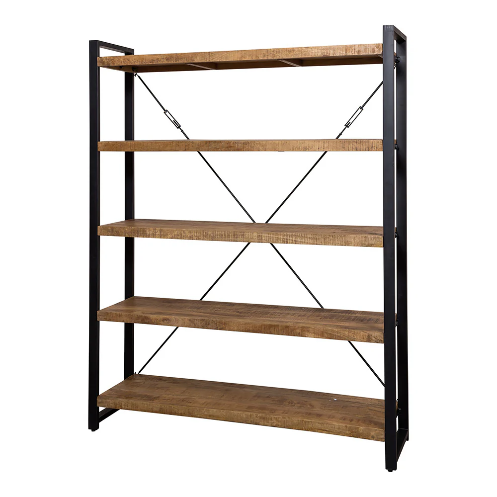 Mangohouten Boekenkast Britt 160 cm - Image 3