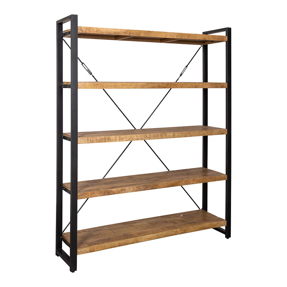 Mangohouten Boekenkast Britt 160 cm - Image 4