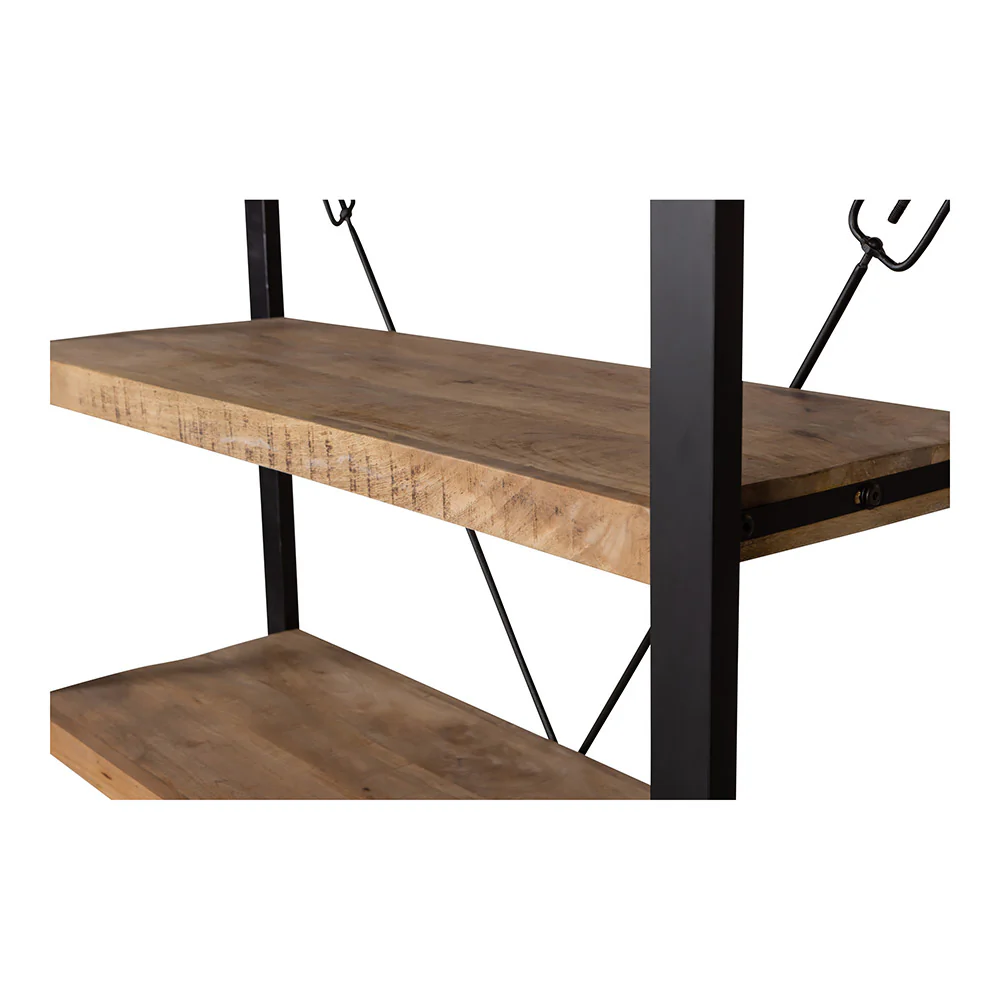 Mangohouten Boekenkast Britt 160 cm - Image 6