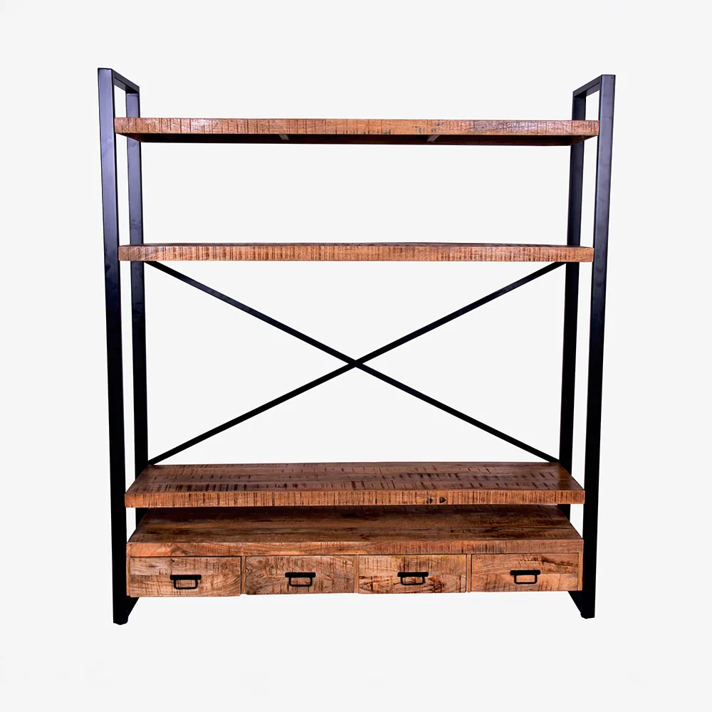 Mangohouten Boekenkast Britt 180 cm - Image 2