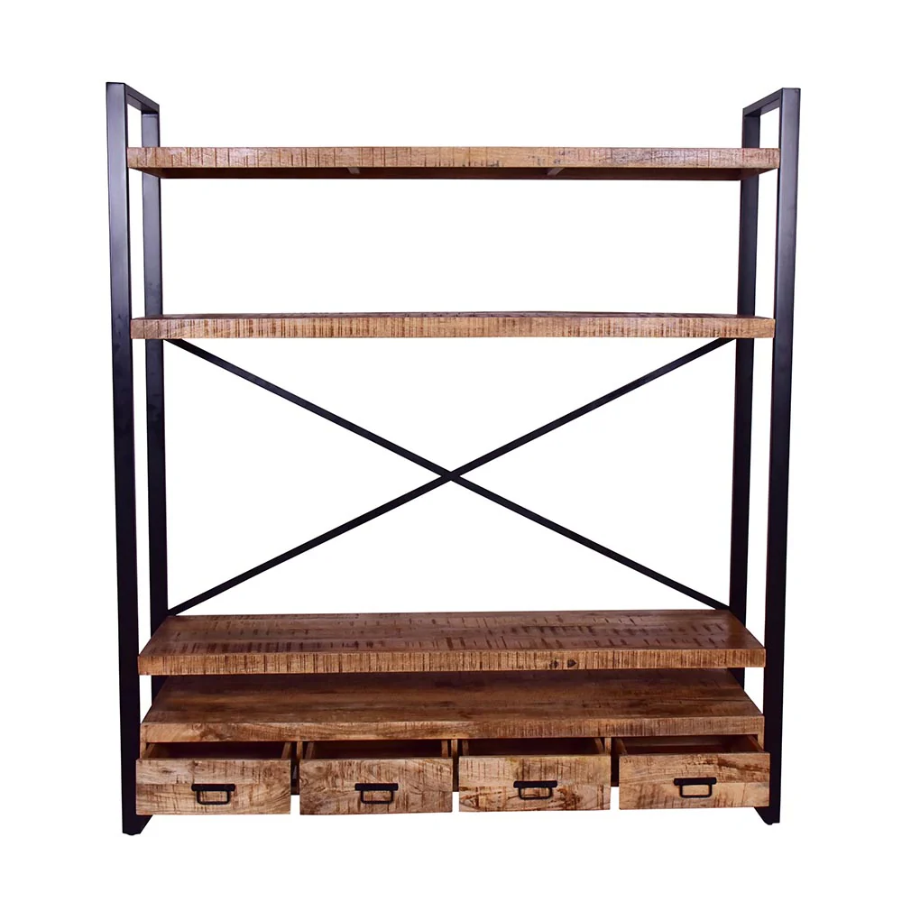 Mangohouten Boekenkast Britt 180 cm - Image 3