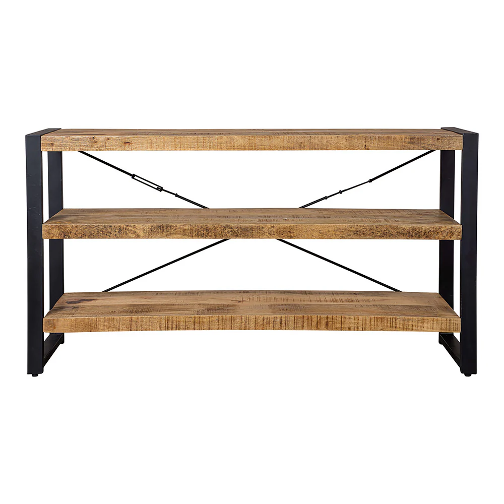 Mangohouten Boekenkast Britt Laag 150 cm - Image 2
