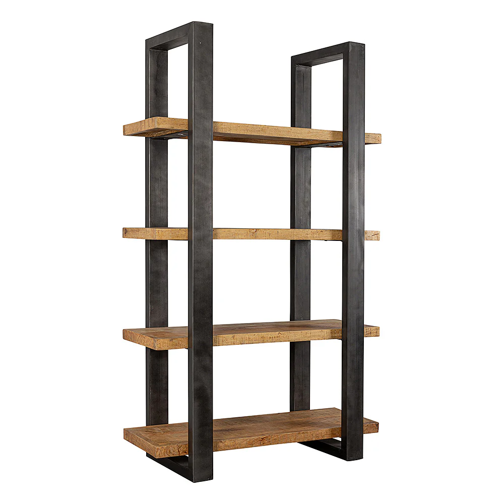 Mangohouten Boekenkast Turi 120 cm - Image 3