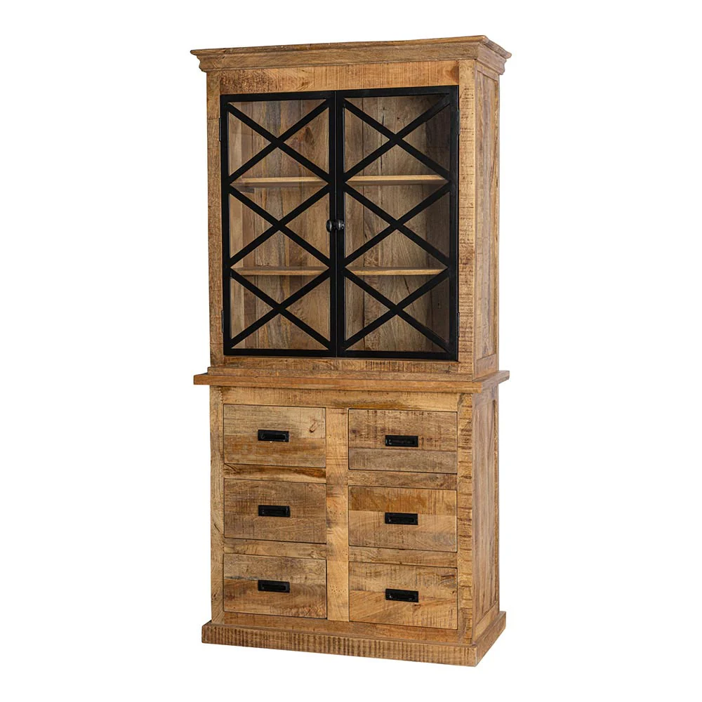Mangohouten Buffetkast Milan 100 cm 6 lades X - Image 3