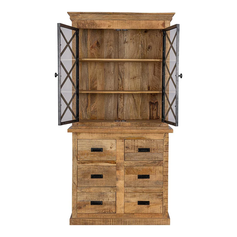 Mangohouten Buffetkast Milan 100 cm 6 lades X - Image 4