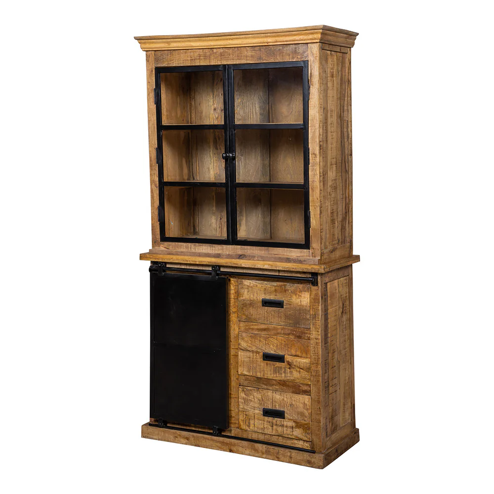 Mangohouten Buffetkast Milan 100 cm met Deurtjes Recht - Image 3