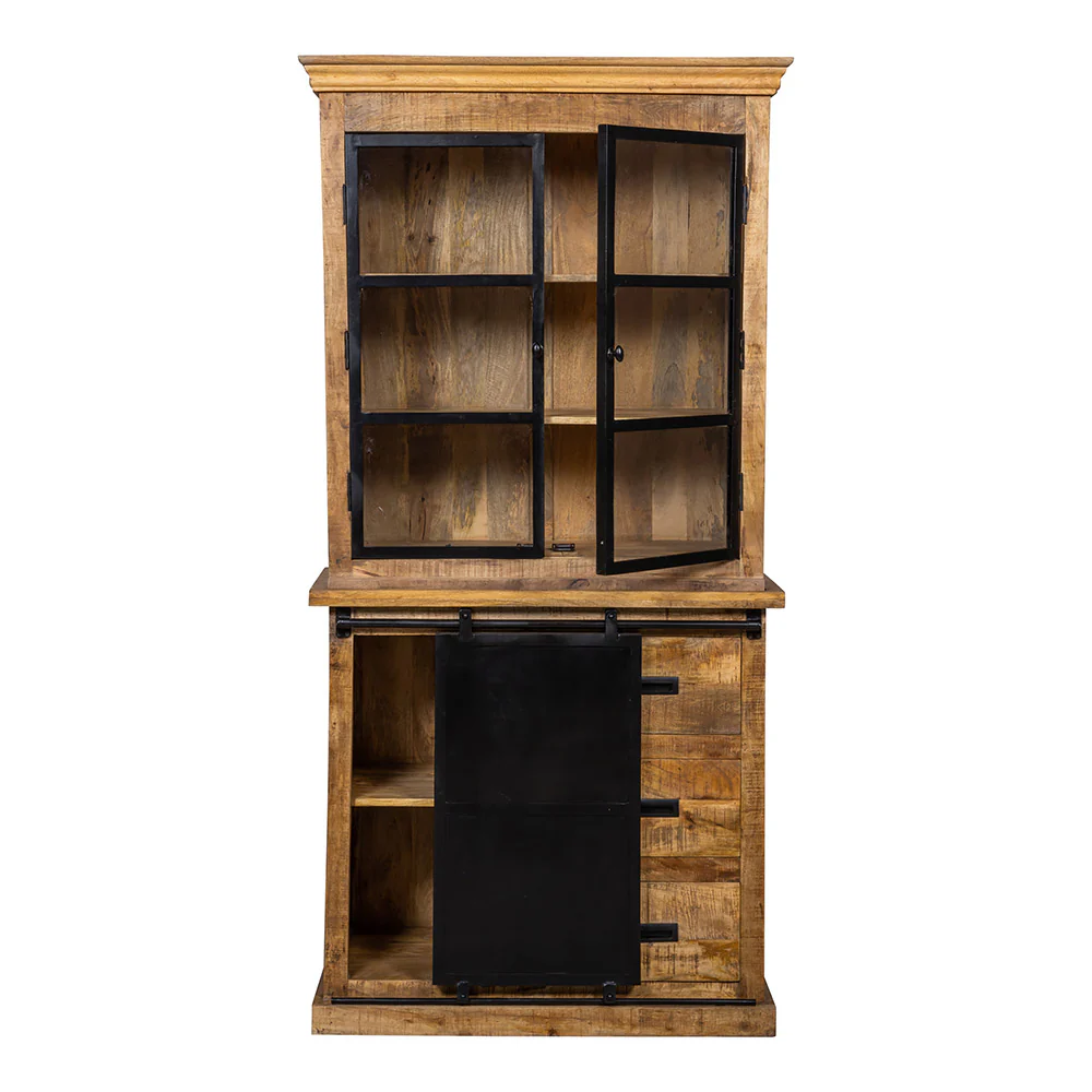 Mangohouten Buffetkast Milan 120 cm met deurtjes Recht - Image 4