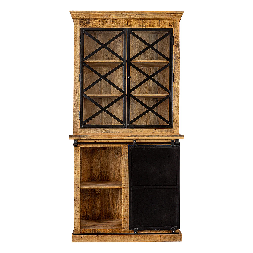 Mangohouten Buffetkast Milan 120 cm met deurtjes X - Image 4