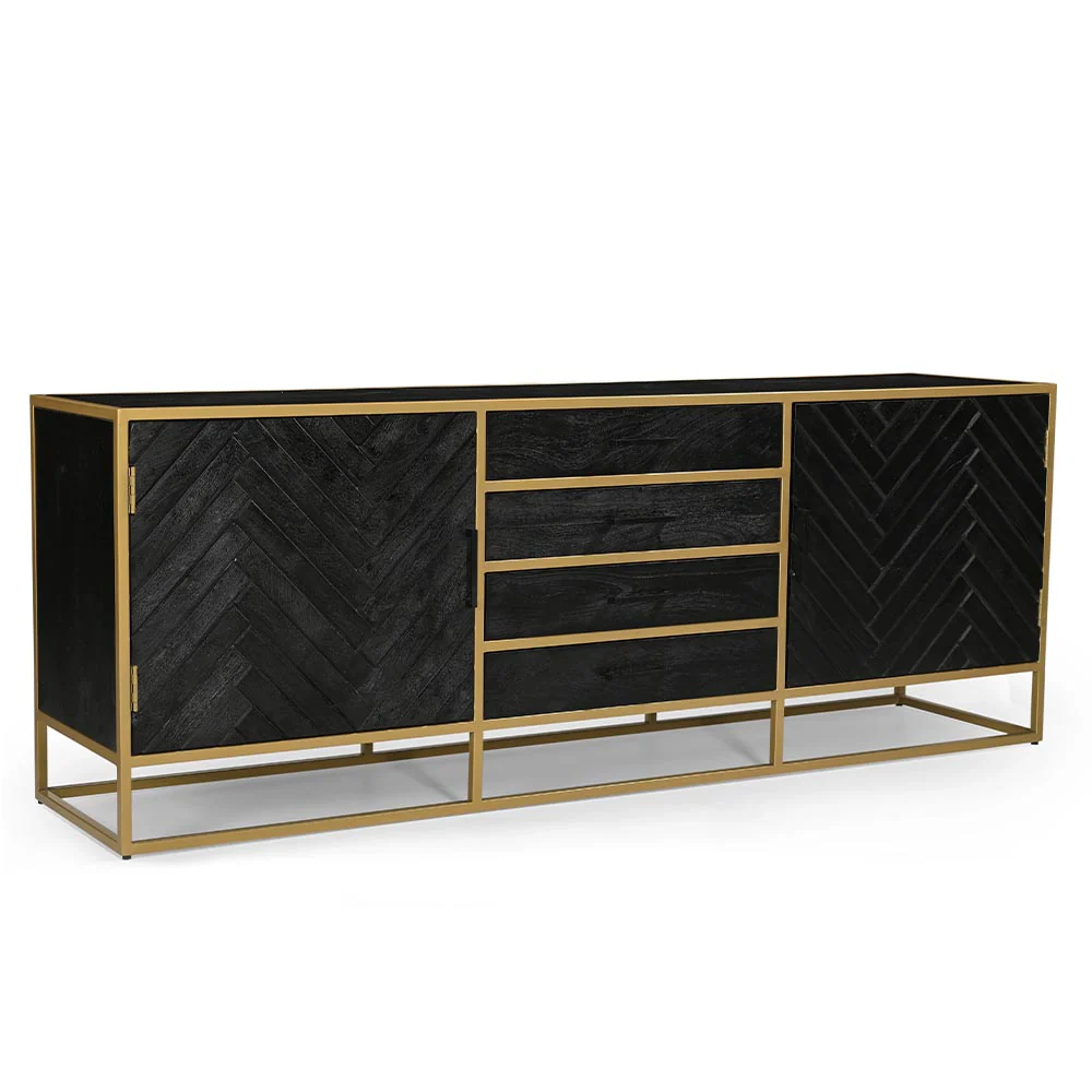 Mangohouten Dressoir Fingula 210 cm - Image 4
