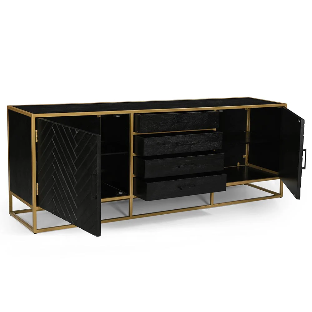 Mangohouten Dressoir Fingula 210 cm - Image 5