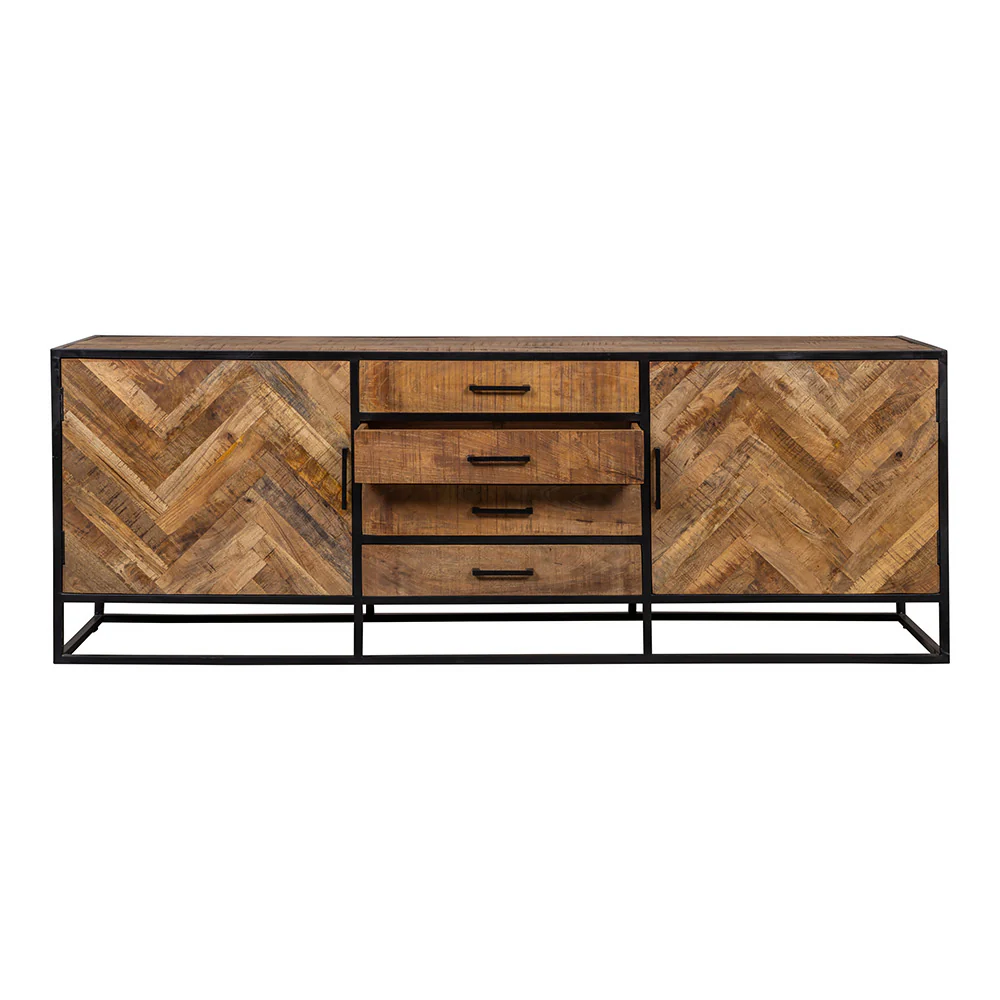 Mangohouten Dressoir Gwenn 210 cm - Image 4