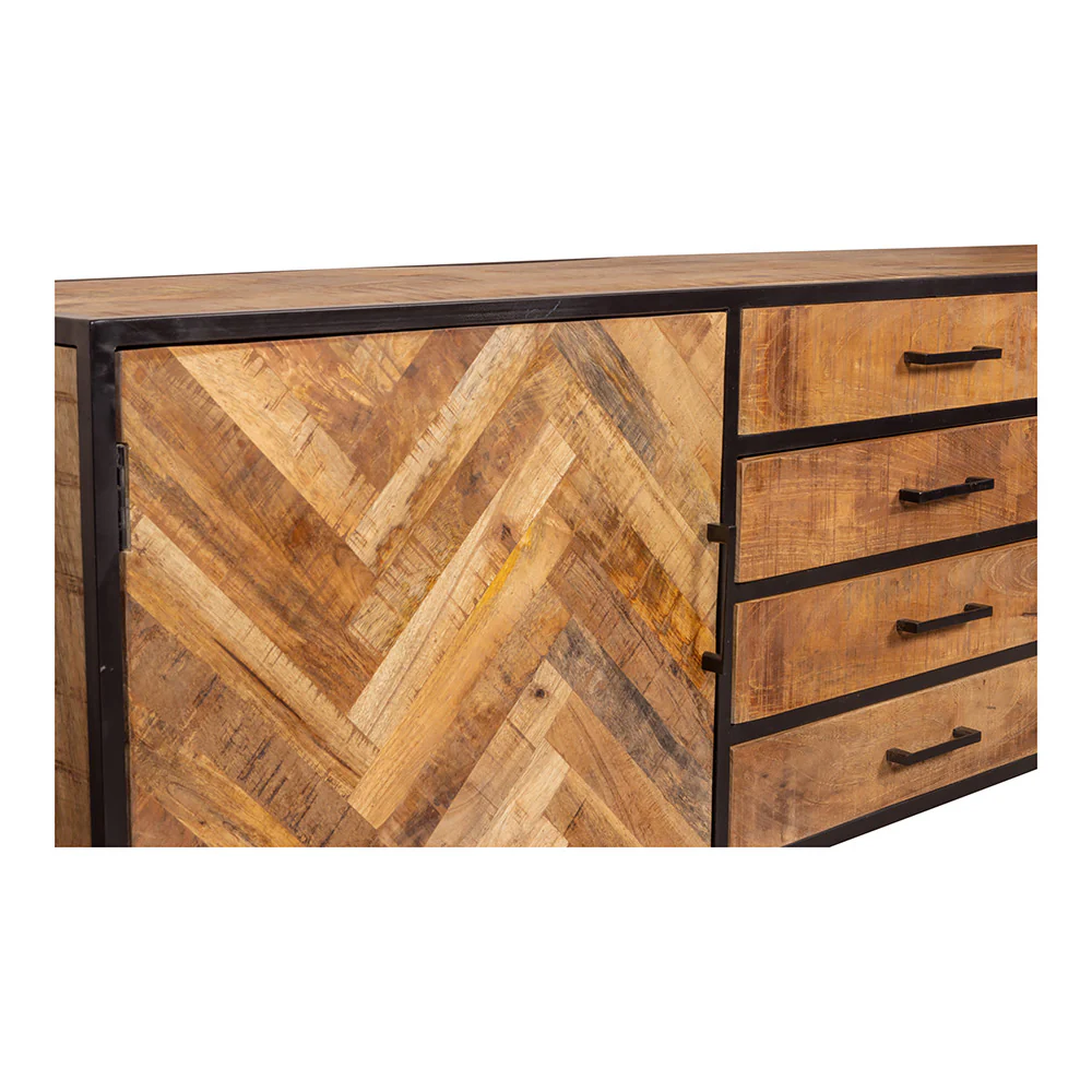 Mangohouten Dressoir Gwenn 210 cm - Image 6