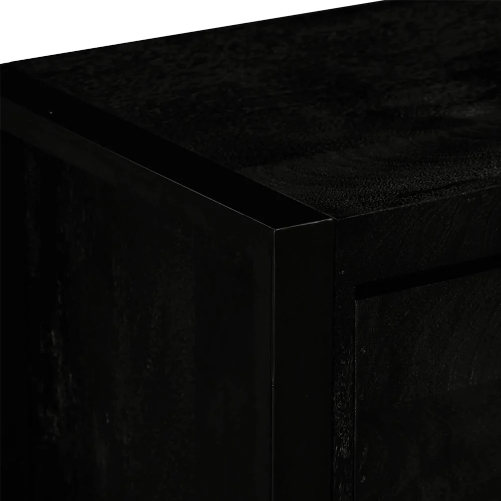 Mangohouten Dressoir Kelvin 200 cm Zwart - Image 5
