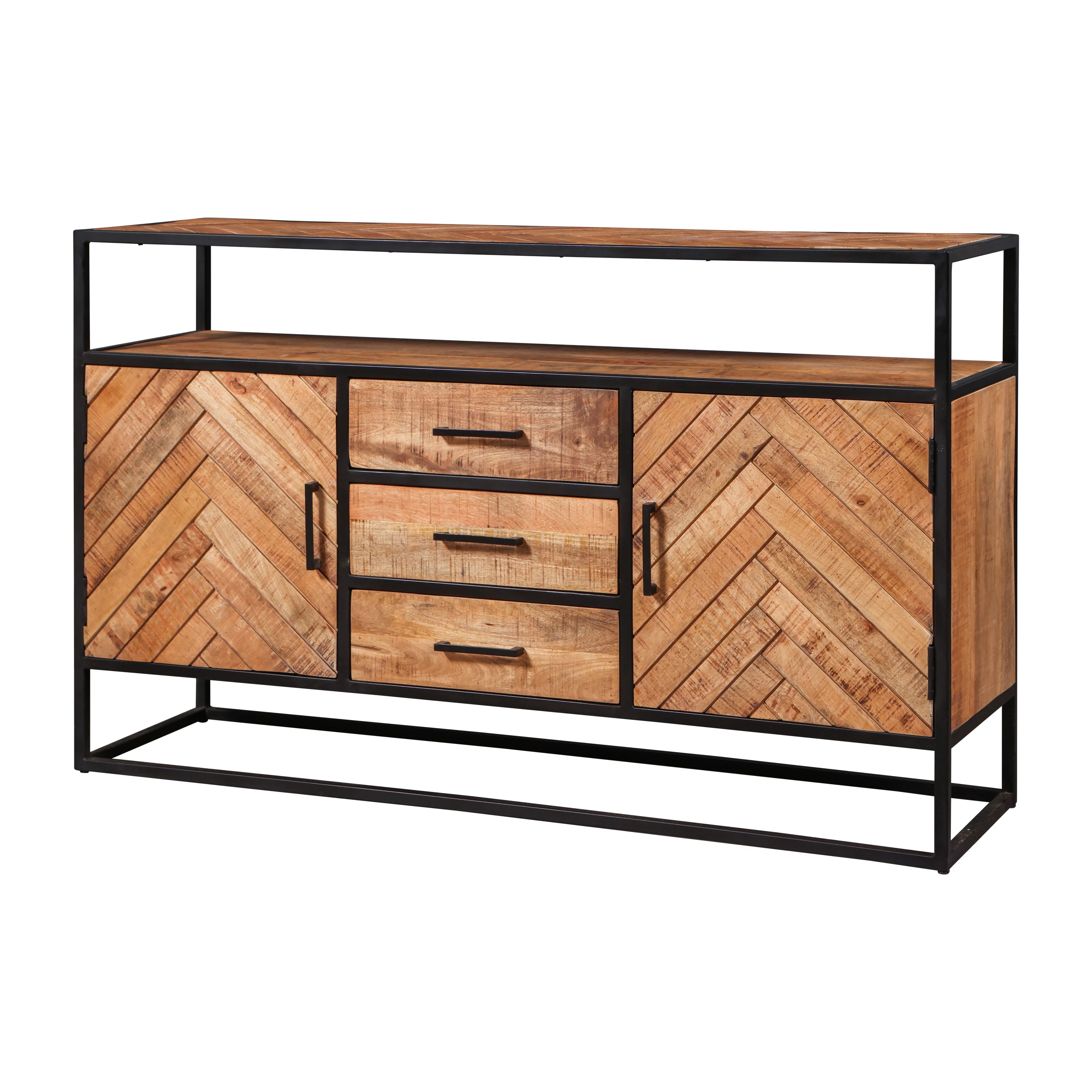 Mangohouten Dressoir Kjeld 145 cm Hoog - Image 4