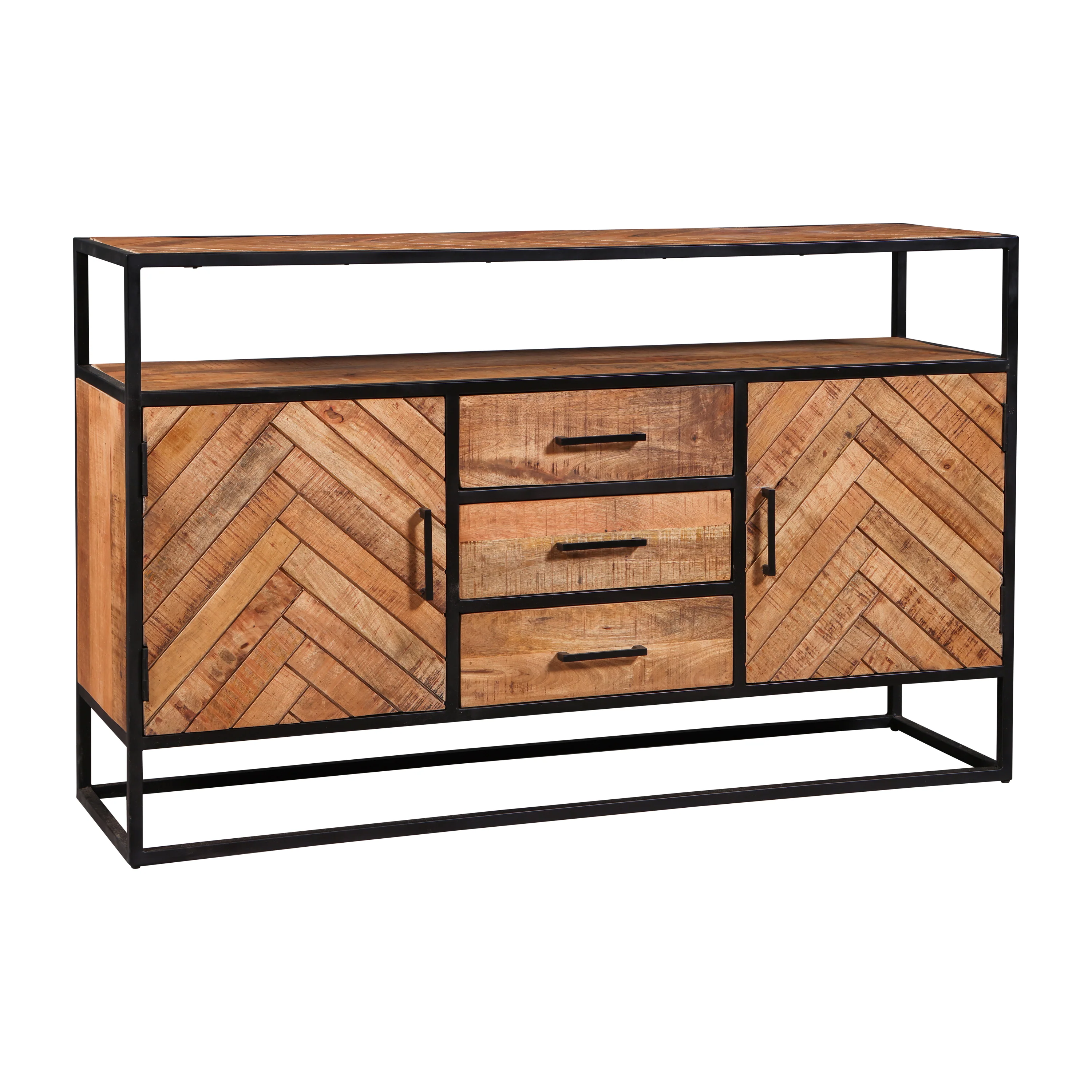 Mangohouten Dressoir Kjeld 145 cm Hoog - Image 5