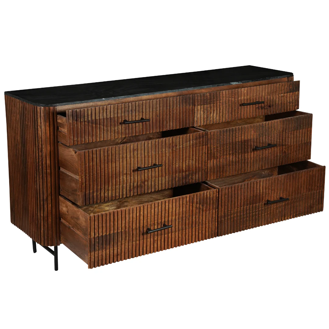 Mangohouten Dressoir Levi 175 cm - Image 4