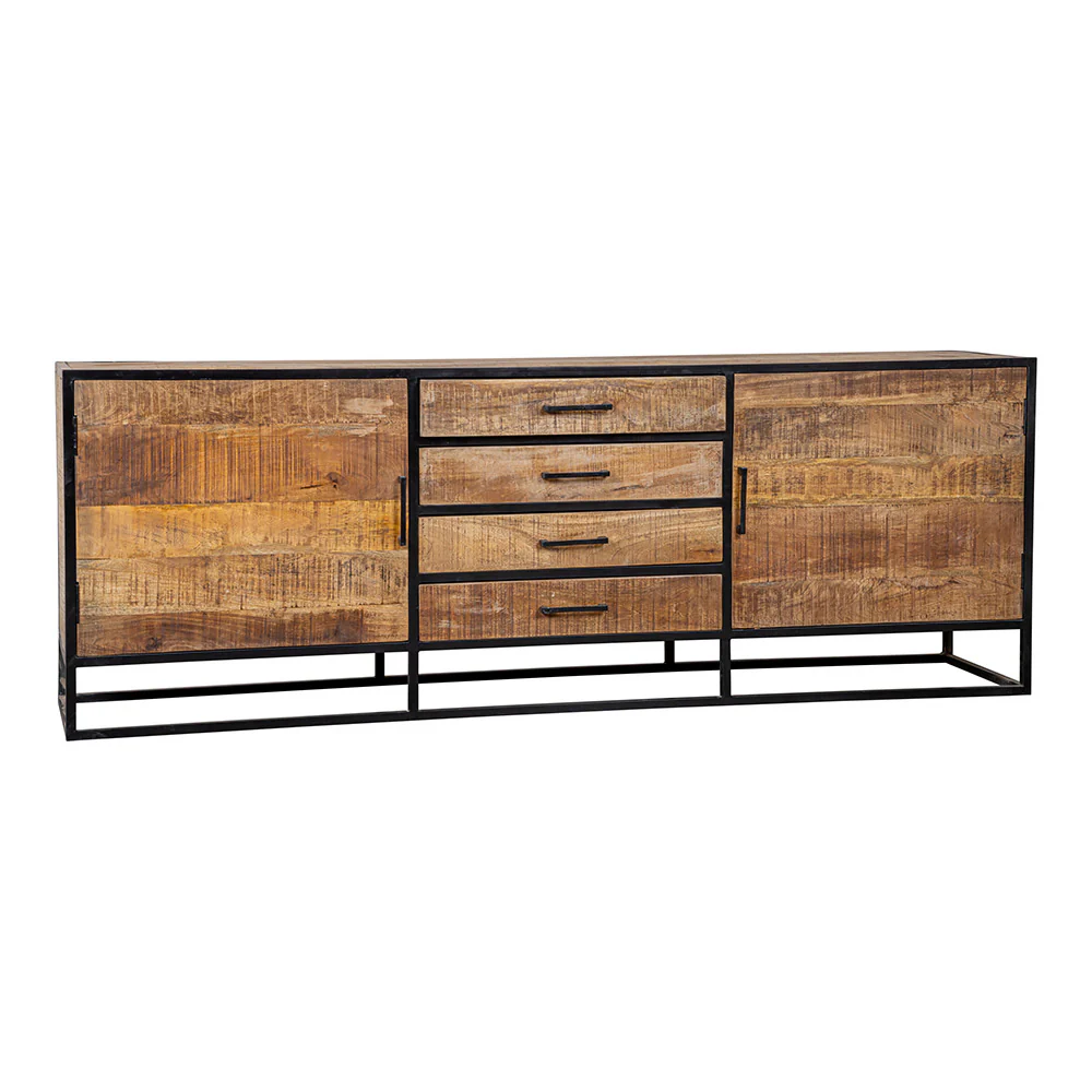 Mangohouten Dressoir Lowen 210 cm - Image 3