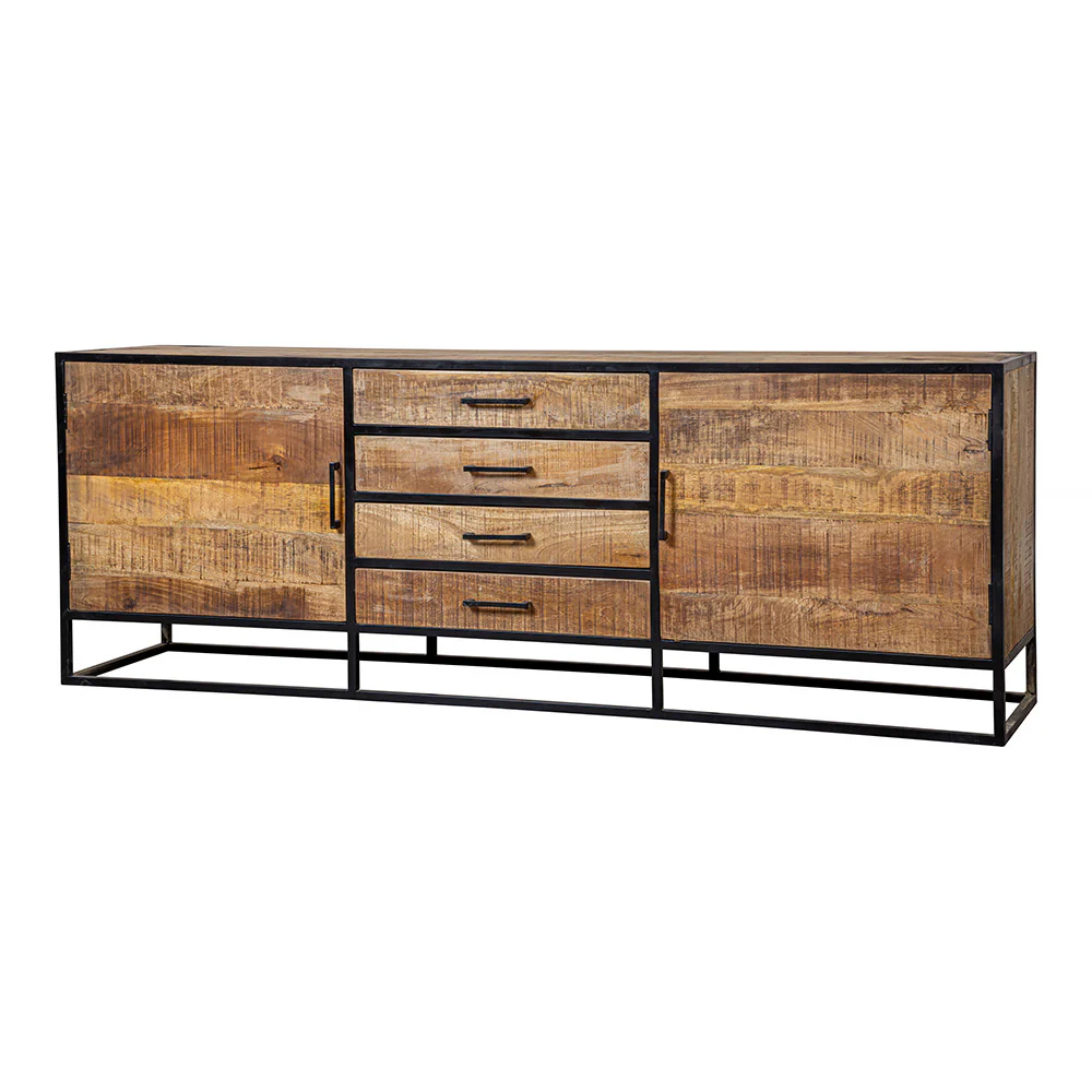 Mangohouten Dressoir Lowen 210 cm - Image 4