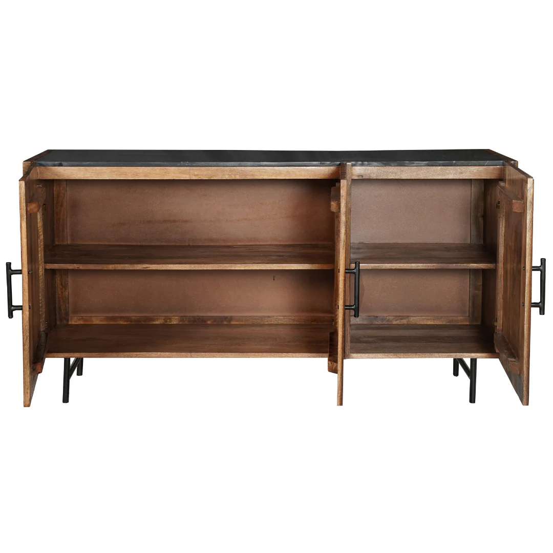 Mangohouten Dressoir Rosa 145 cm - Image 3