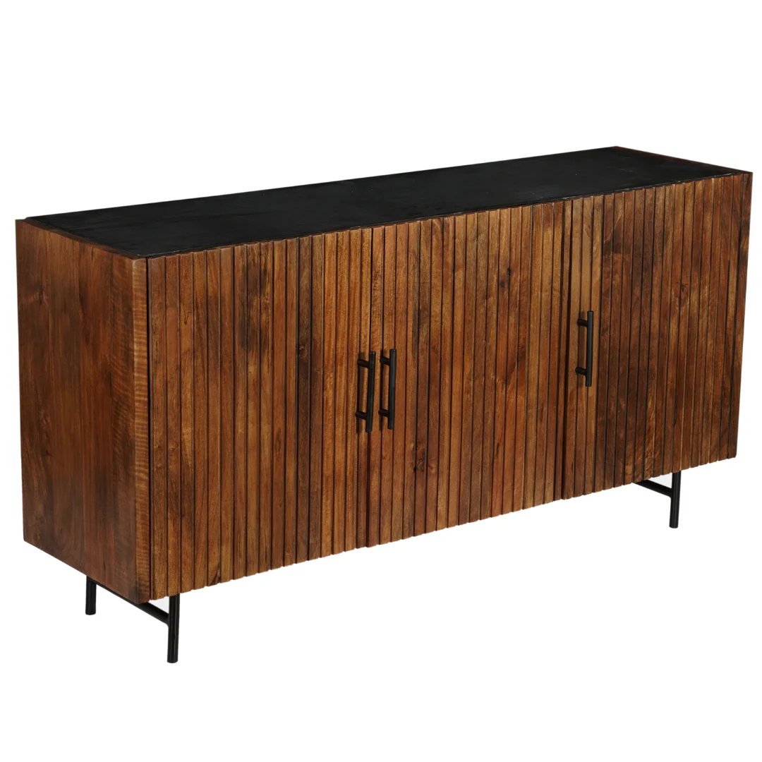 Mangohouten Dressoir Rosa 145 cm - Image 4