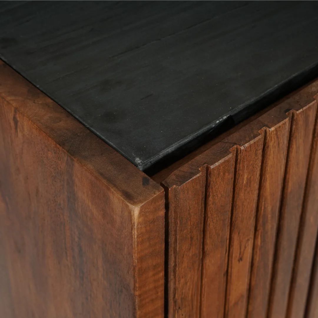 Mangohouten Dressoir Rosa 145 cm - Image 6