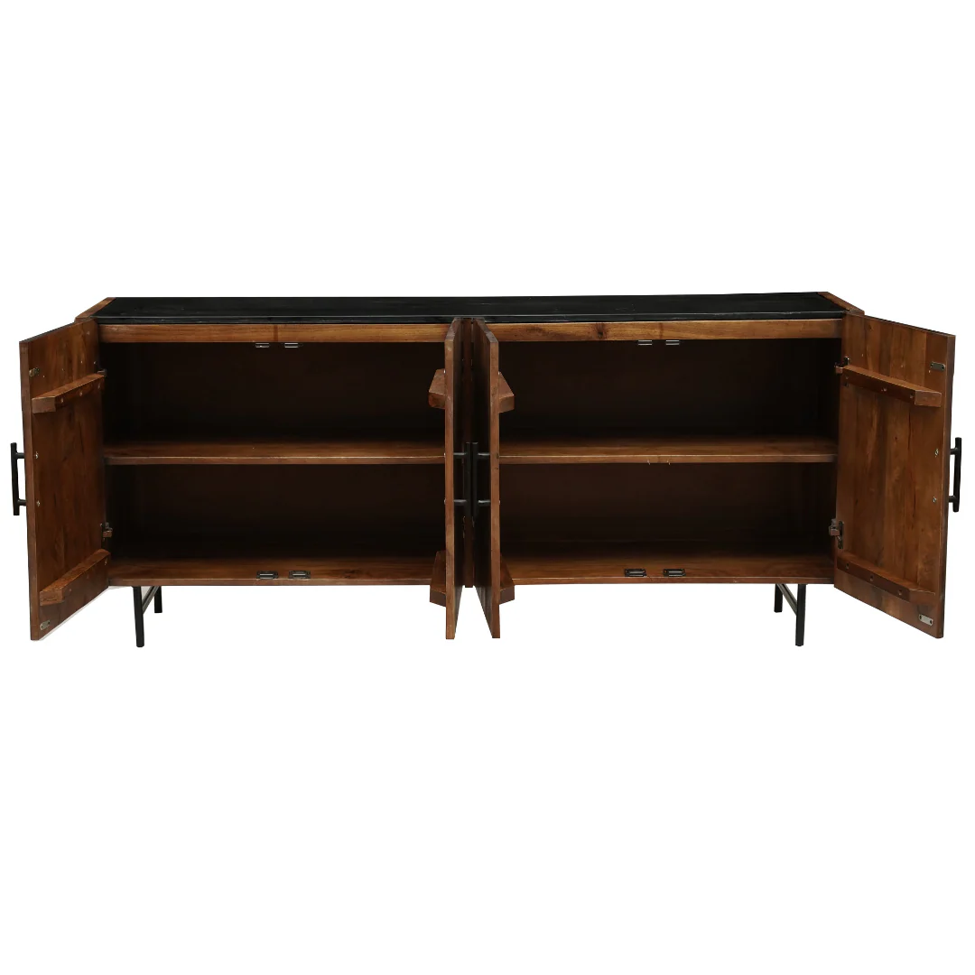 Mangohouten Dressoir Rosa 175 cm - Image 3
