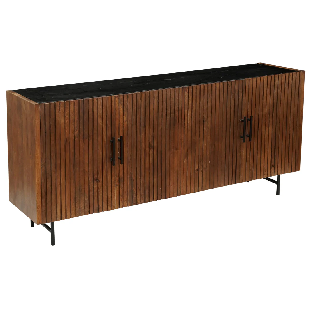 Mangohouten Dressoir Rosa 175 cm - Image 4