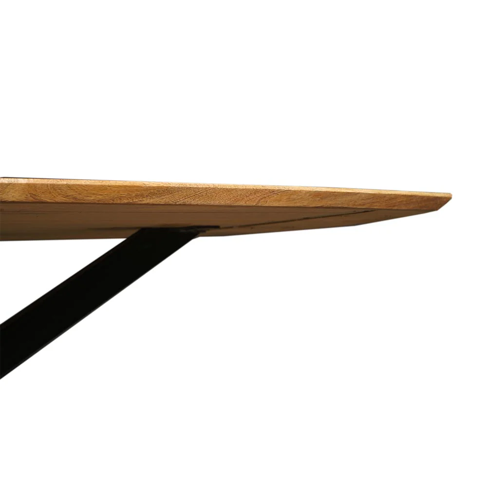 Mangohouten Eettafel Deens Ovaal Tess 160x90 cm (2,5 cm) - Image 4
