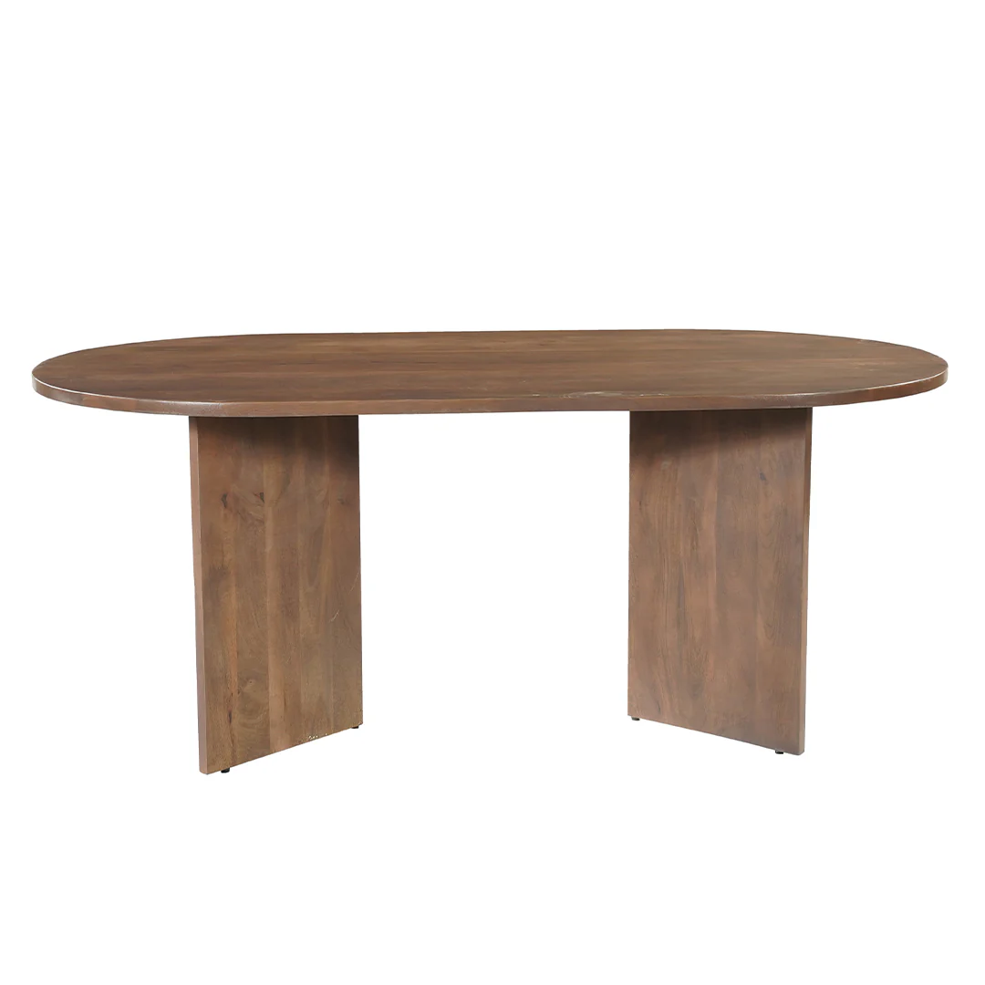 Mangohouten Eettafel Eilis 180x100 cm Walnoot - Image 2