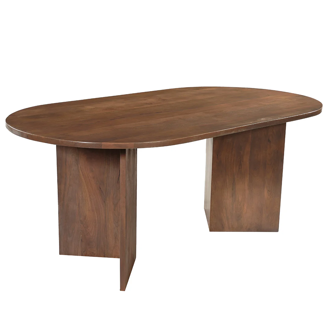 Mangohouten Eettafel Eilis 180x100 cm Walnoot - Image 3