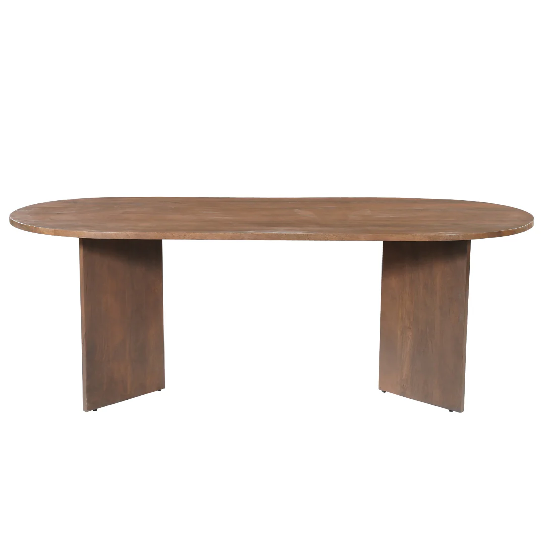 Mangohouten Eettafel Eilis 210x100 cm Walnoot - Image 2