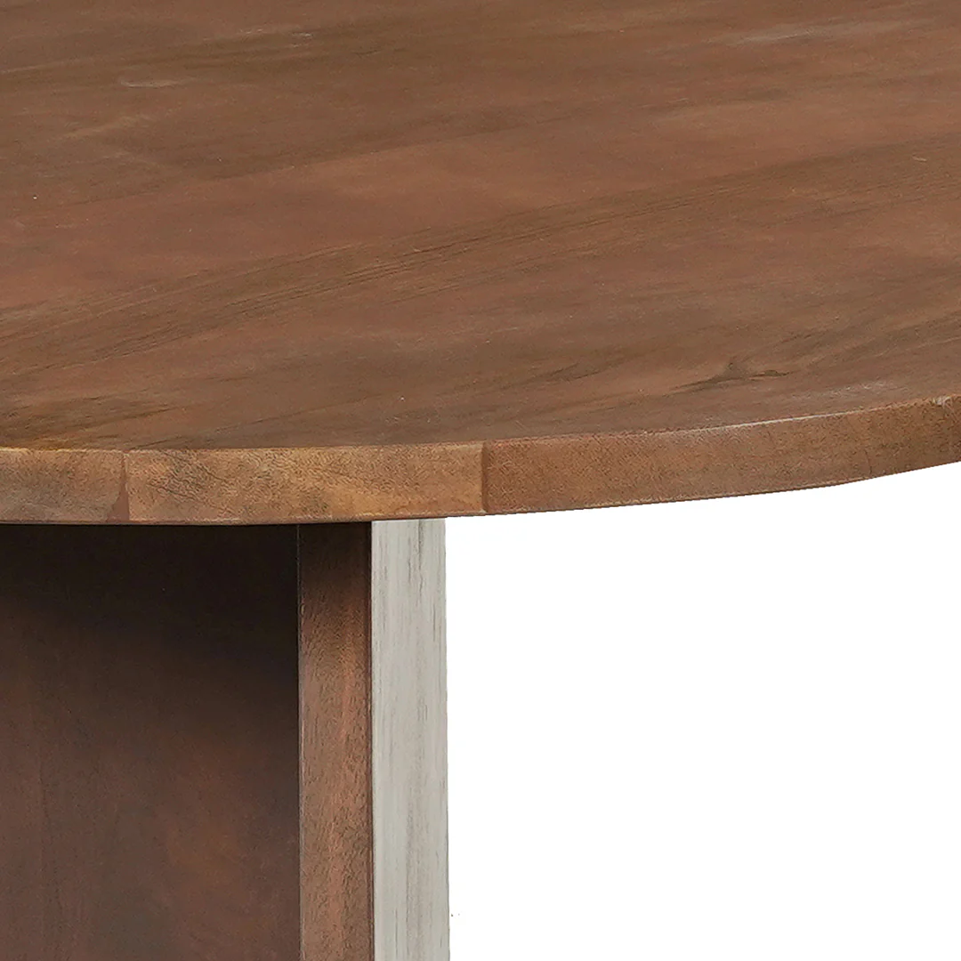 Mangohouten Eettafel Eilis 210x100 cm Walnoot - Image 4