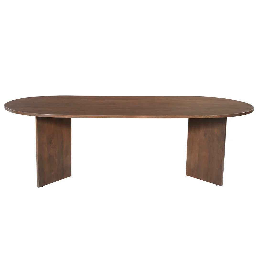 Mangohouten Eettafel Eilis 240x110 cm Walnoot - Image 2