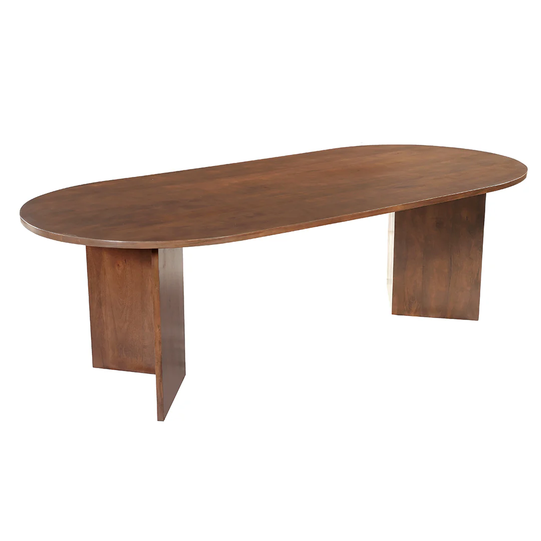 Mangohouten Eettafel Eilis 240x110 cm Walnoot - Image 3